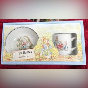 Wedgwood Peter Rabbit Blue and White China Set